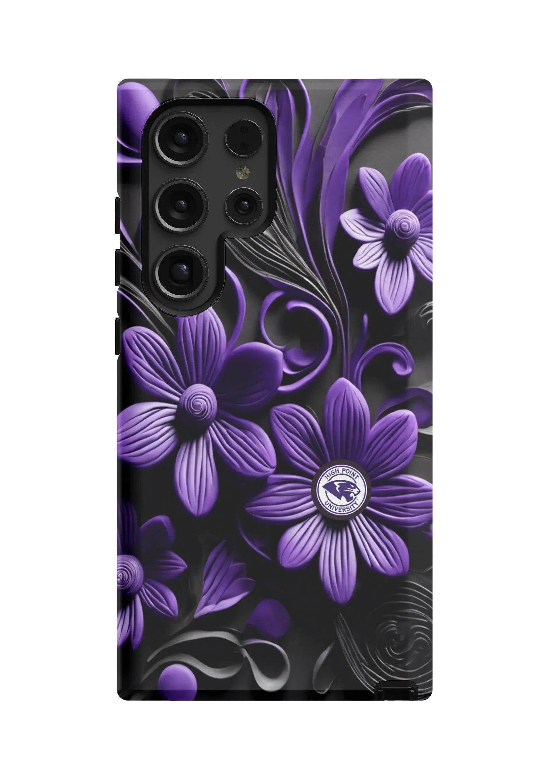 High Point University Samsung Galaxy 24, 23 Mobile Phone Case - 3D Floral Gloss Mobile Phone Cases