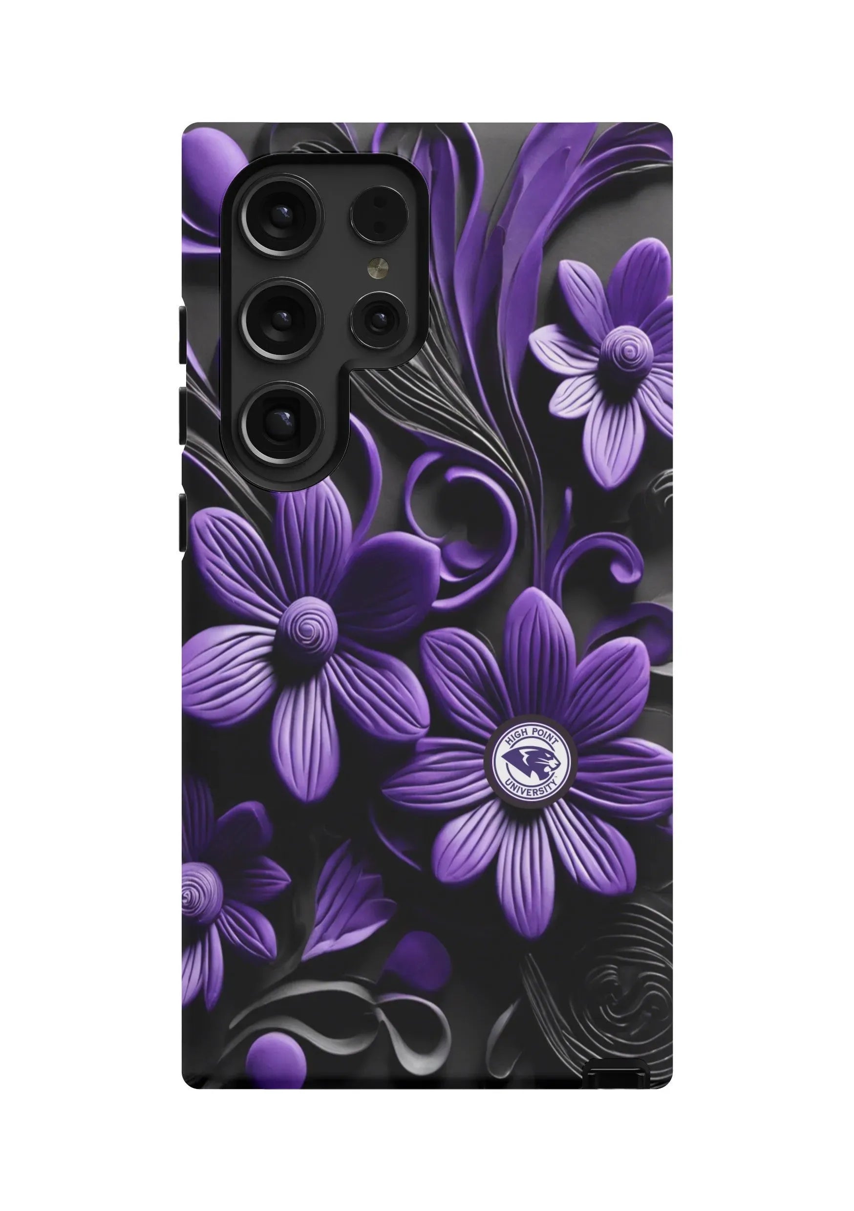 High Point University Samsung Galaxy 24, 23 Mobile Phone Case - 3D Floral Matte Mobile Phone Cases