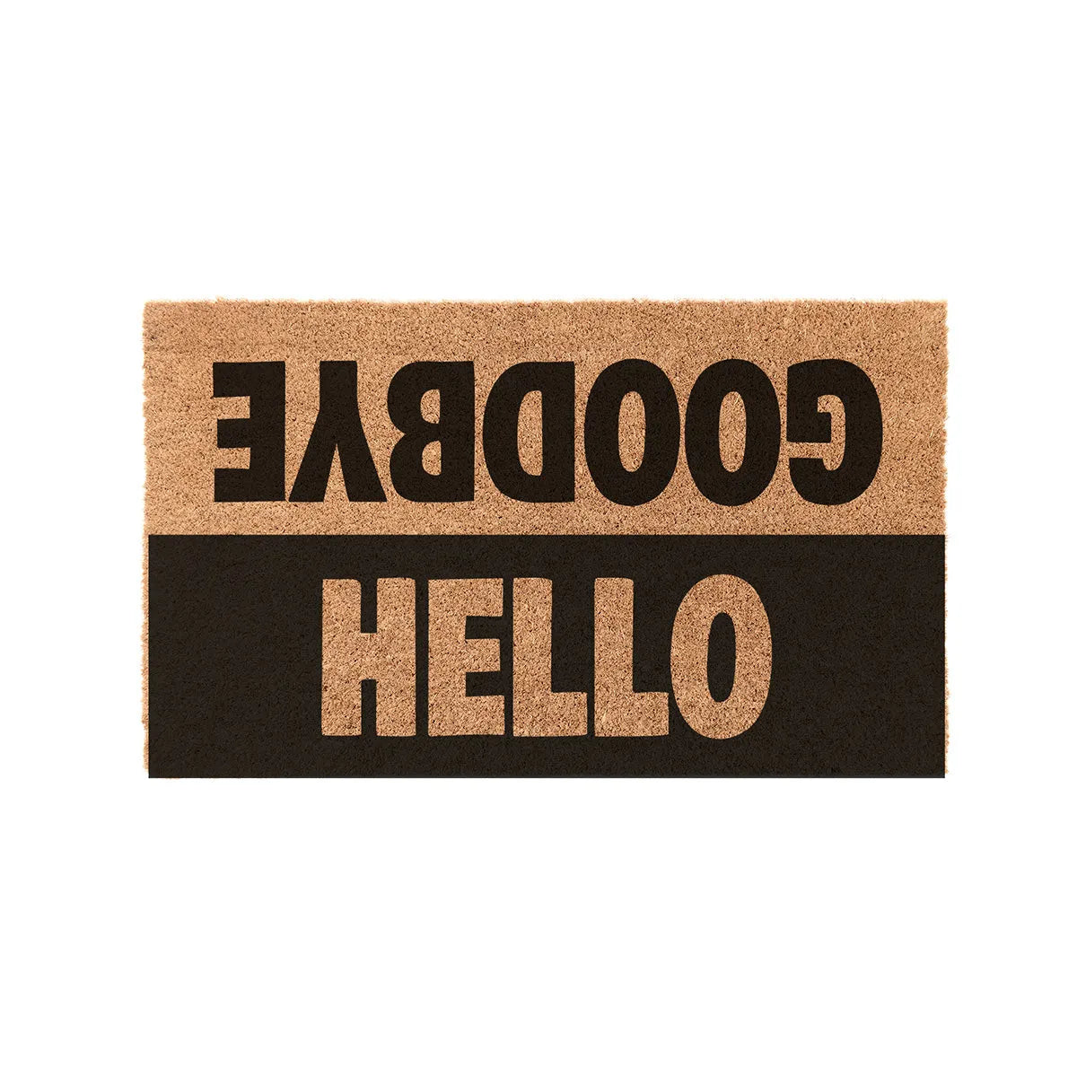 Hello Goodbye Color Block Coir Doormat Door Mats