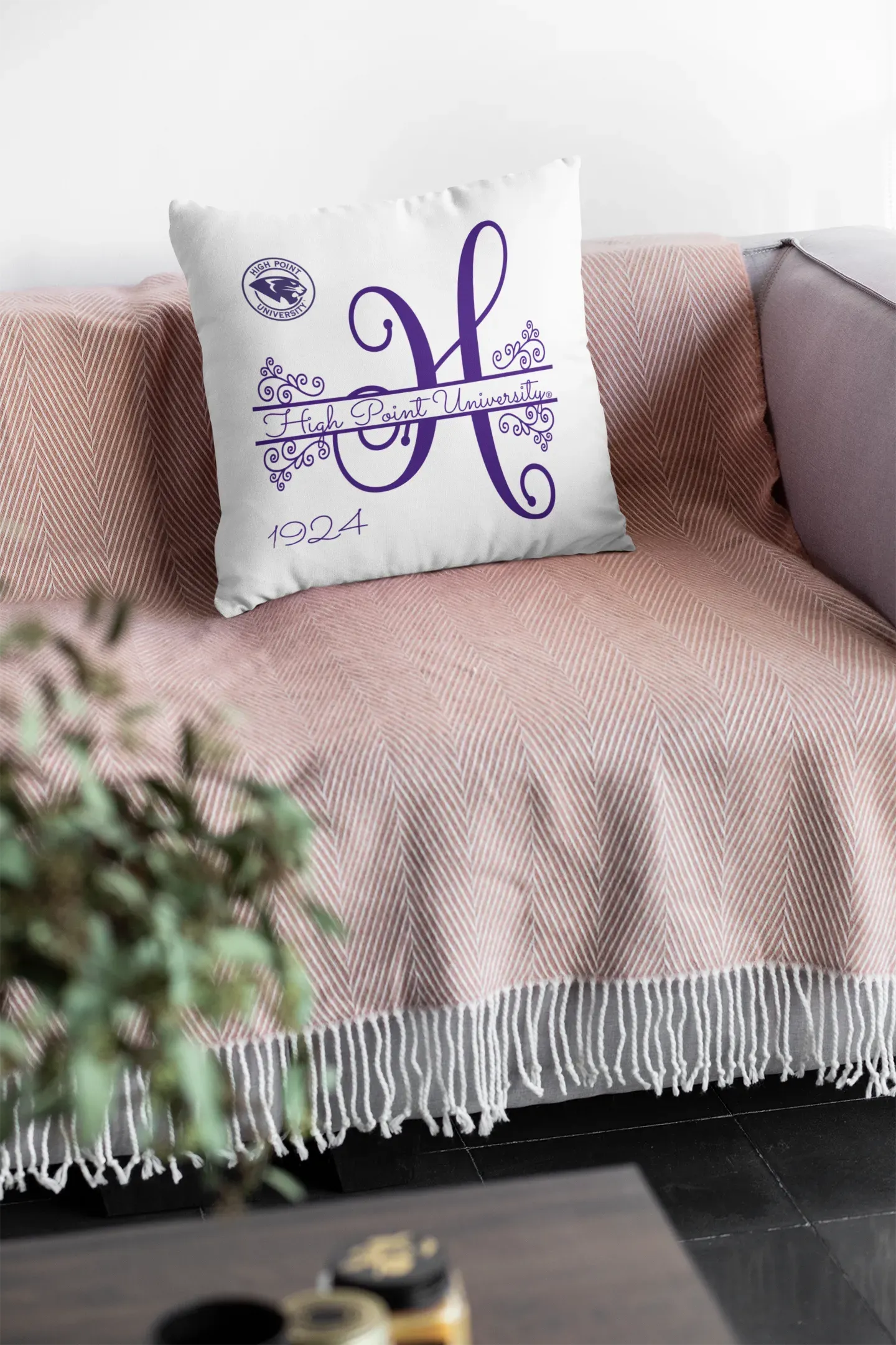 High Point University Pillow Cover - Monogram 18" Pillow Covers