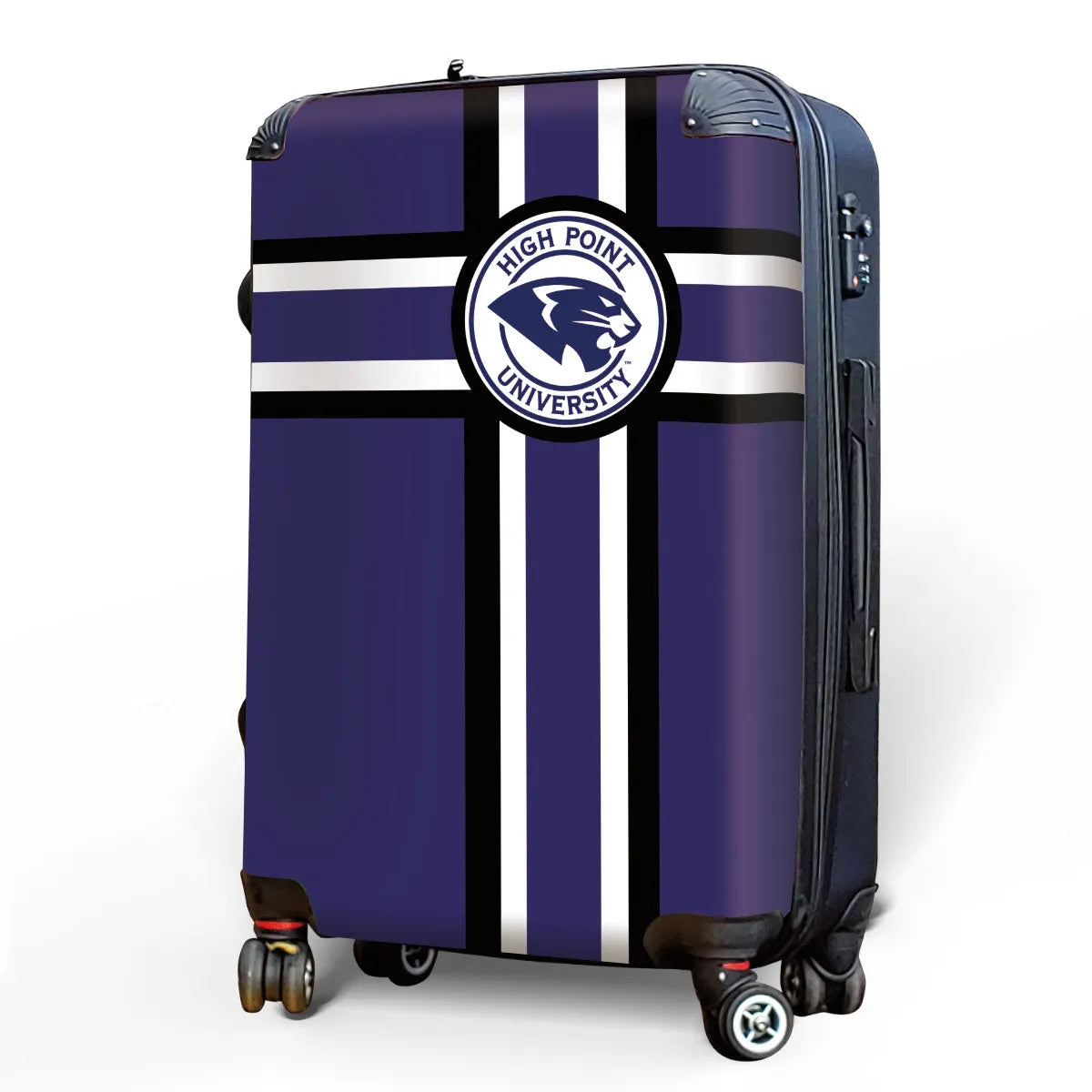 High Point University 20" Carry-On Suitcase Luggage - Stripes | HPU