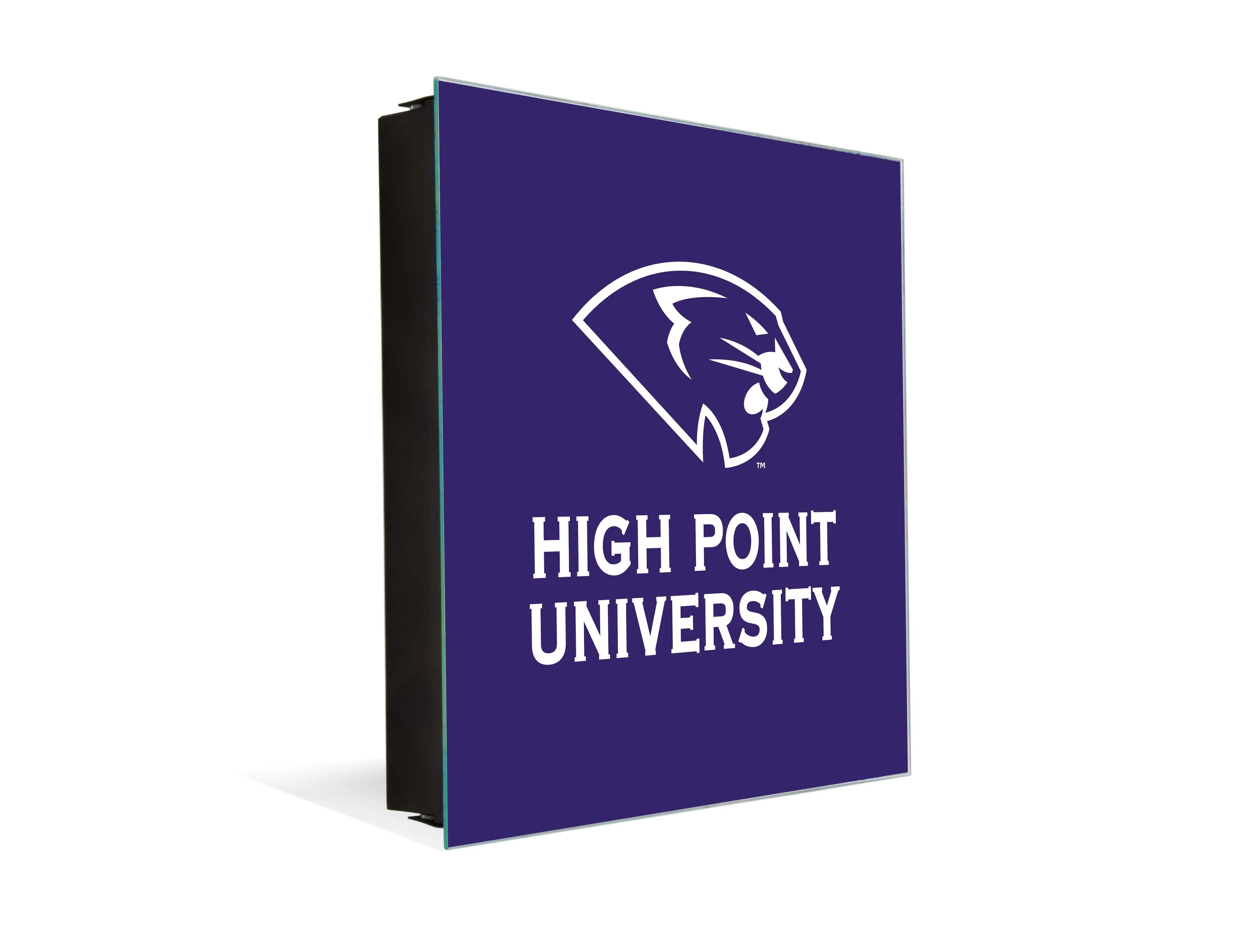 3-in-1 High Point University Panthers Magnetic Dry-Erase Key Box / Key Cabinet