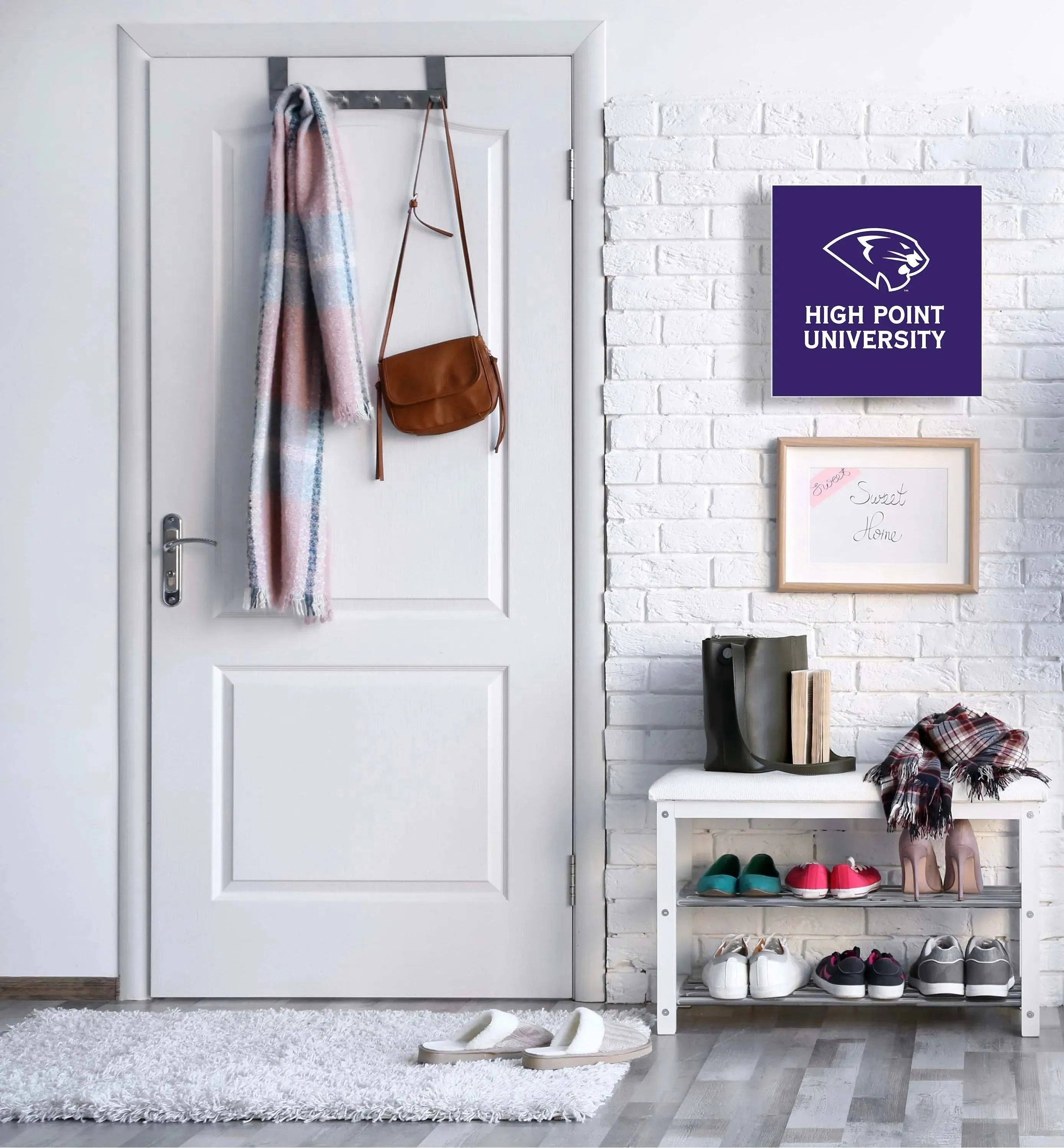 3-in-1 High Point University Panthers Magnetic Dry-Erase Key Box / Key Cabinet Key Box