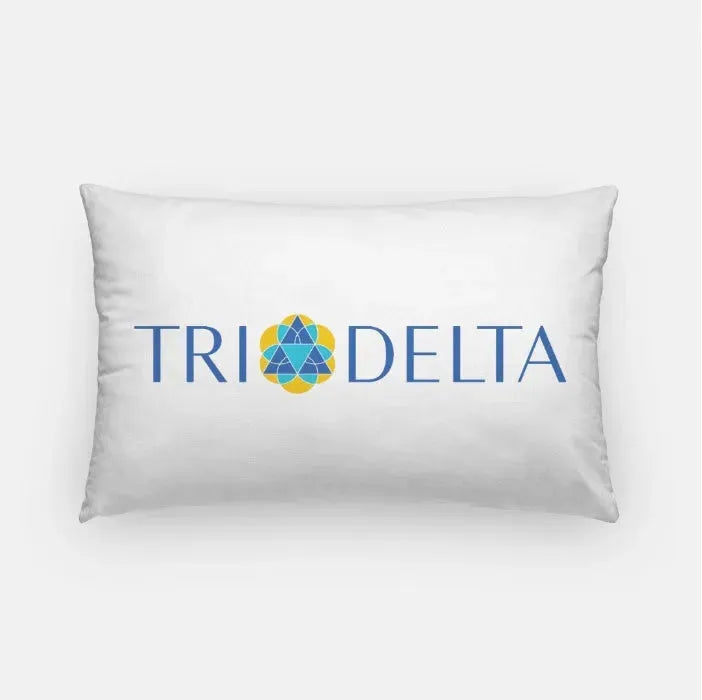 Tri Delta Traditional Lumbar Pillow Cover Full Color Pillow Covers