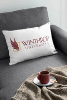 Winthrop Lumbar Throw Pillow Cover - Traditional Logo - White | Gifts and Decor | Festive Fit Home