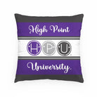 HPU Dots Throw Pillow Cover - 18" | High Point University Gifts and Decor | Festive Fit Home