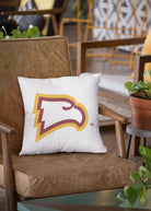 Winthrop University Pillow Cover - 18" - Eagle Head White | Gifts and Decor | Festive Fit Home