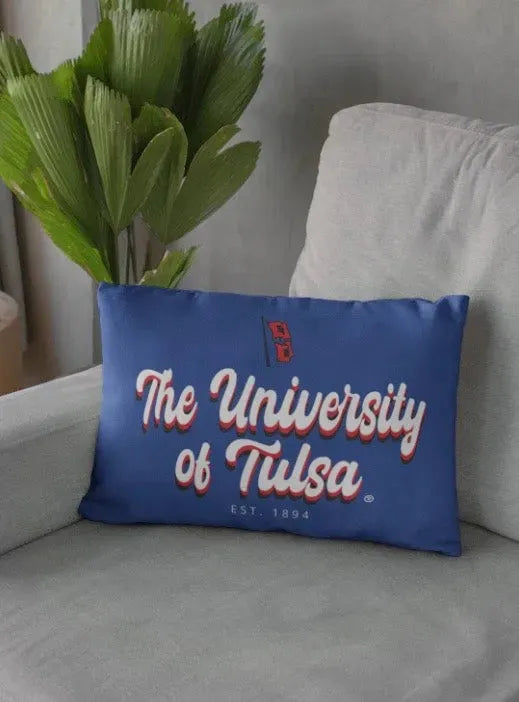 University of Tulsa Lumbar Throw Pillow Cover - Retro Pillow Covers