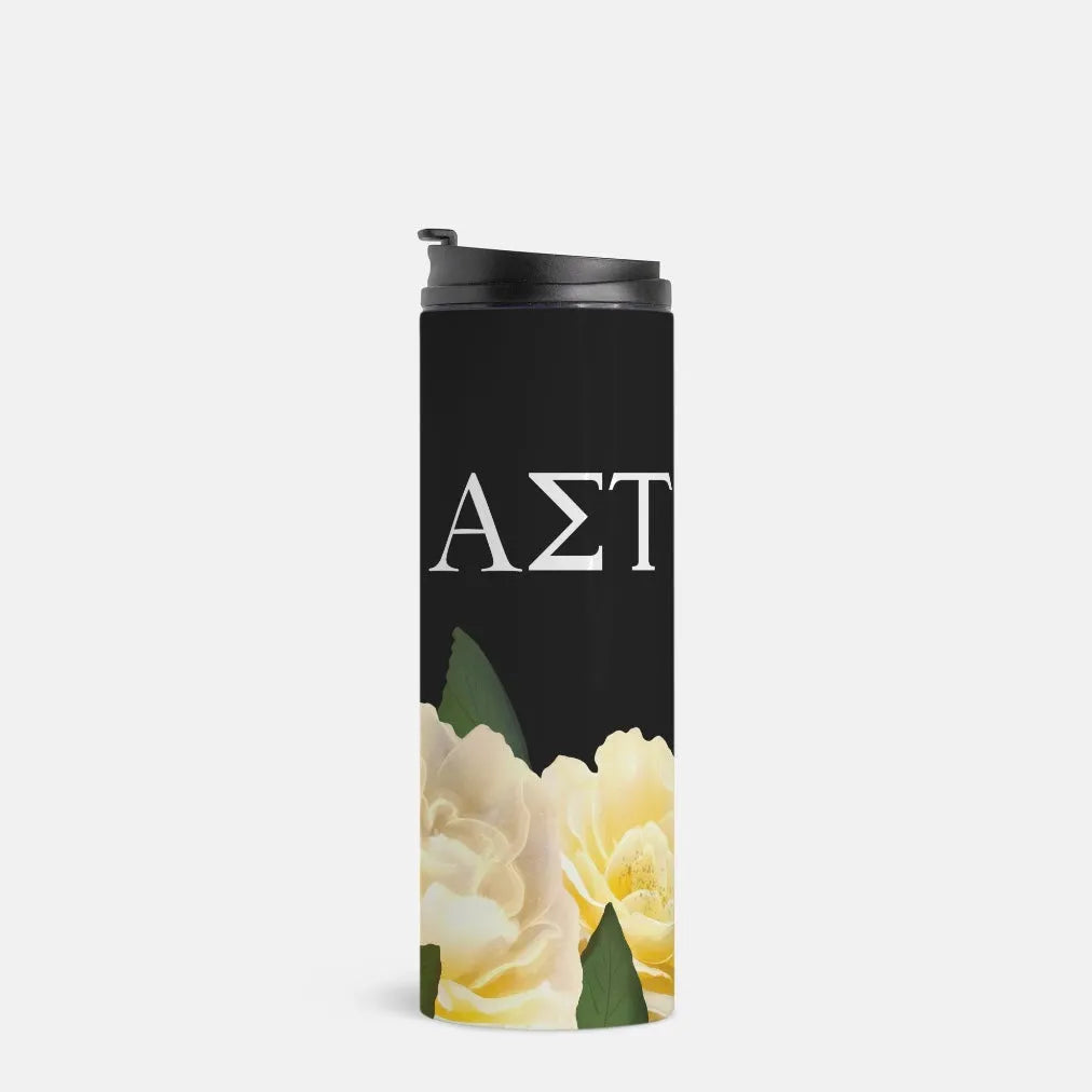 Sigma Alpha Tau Thermal Tumbler - Roses 16 oz. | Official Gift Shop 