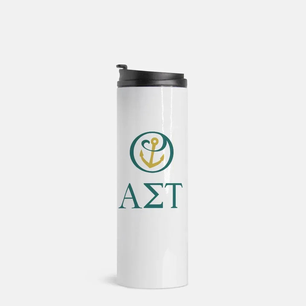 Alpha Sigma Tau Thermal Tumbler - Greek Letters - 16 oz. Drinkware