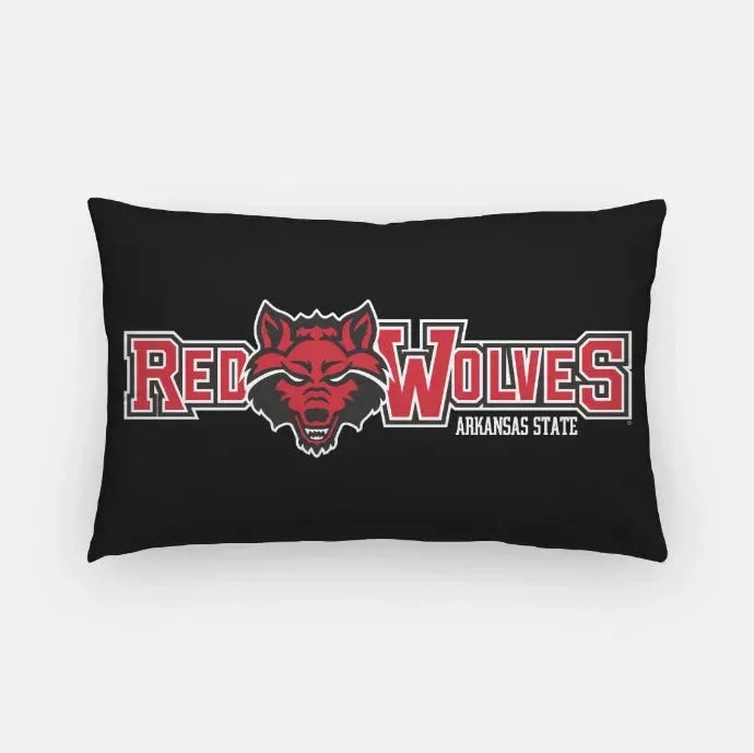 Red Wolves Lumbar Pillow Cover Pillow Covers