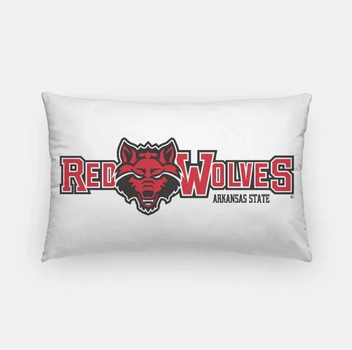 Red Wolves Lumbar Pillow Cover Pillow Covers