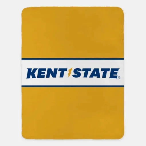 Kent State University XL 60x80 Throw Blanket - Athletic Center Band Gold Throw Blankets