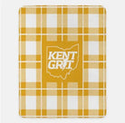 Kent Grit XL 60x80 Plaid Sherpa Throw Blanket - Kent Grit Gold Throw Blankets