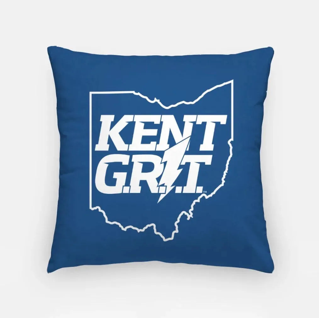 Kent Grit 18" Throw Pillow Cover Blue Pillow Covers