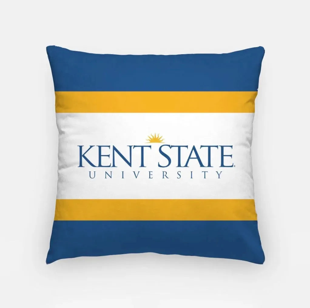 Kent State University 18" Throw Pillow Cover - Stripes Pillow Covers