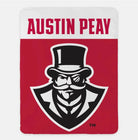 Austin Peay State University XL 60x80 Throw Blanket - Wide Band Red Throw Blankets