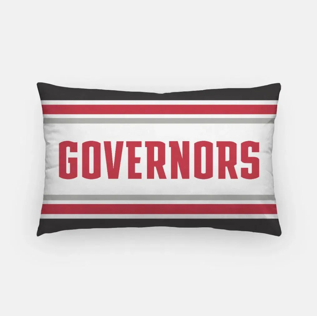 Austin Peay State Lumbar Pillow Cover - Stripes Governors Pillow Covers