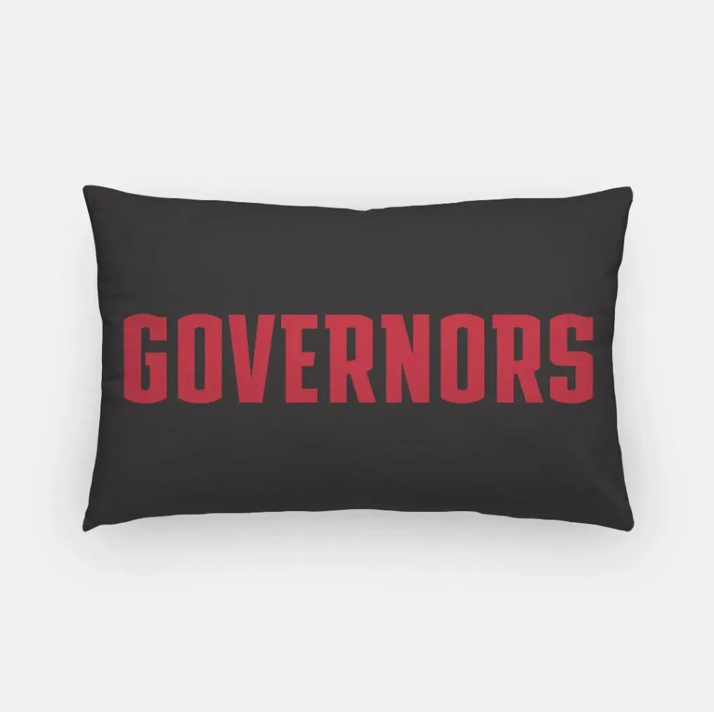 Austin Peay Lumbar Pillow Cover - Governors Black Red Pillow Covers