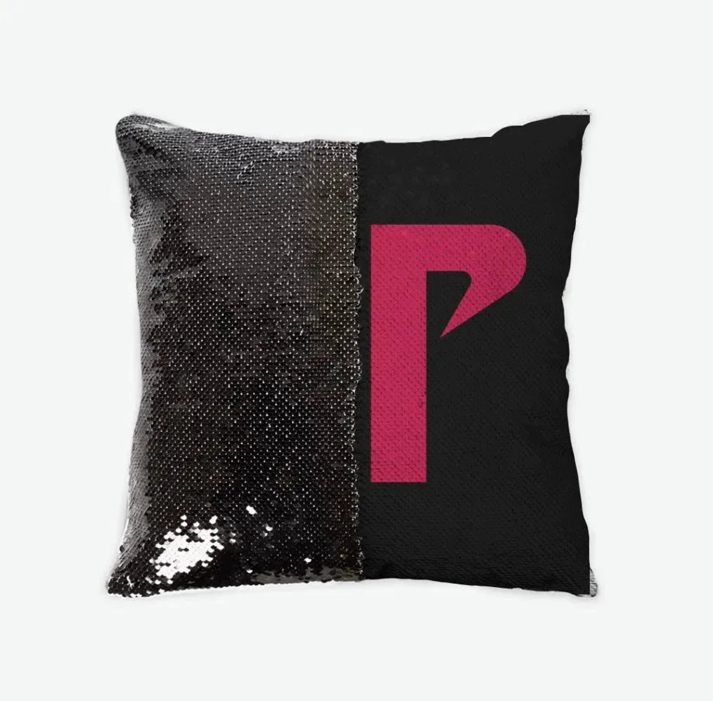 Austin Peay AP Sequin Pillow Cover Black Red Black Pillow Covers