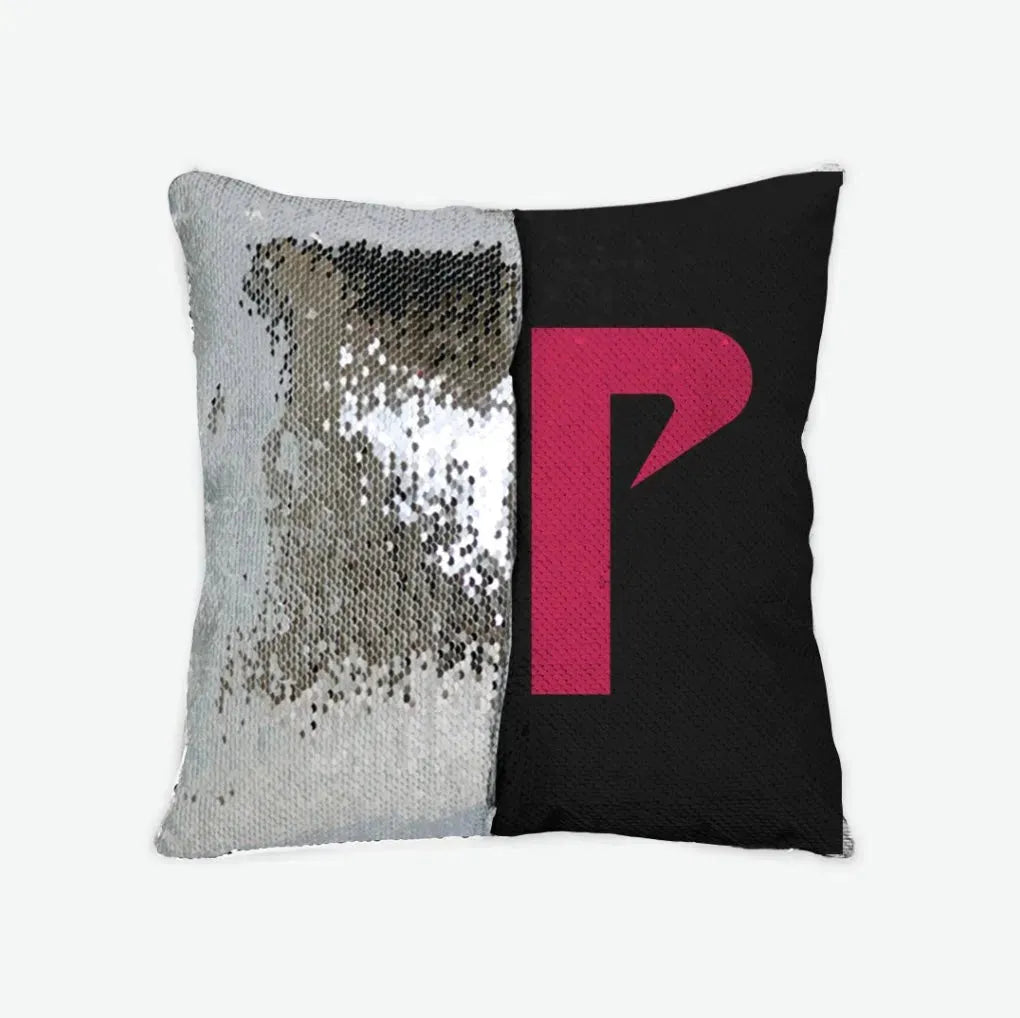Austin Peay AP Sequin Pillow Cover Black Red Silver Pillow Covers