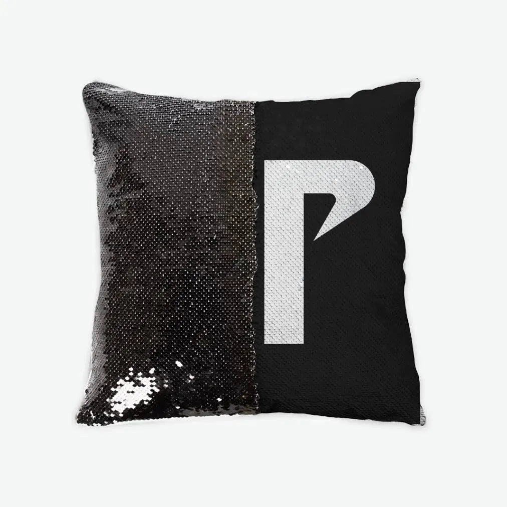 Austin Peay AP Sequin Pillow Cover Black White Black Pillow Covers
