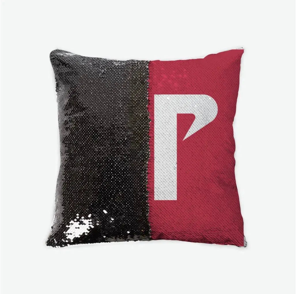 Austin Peay AP Sequin Pillow Cover Red White Black Pillow Covers