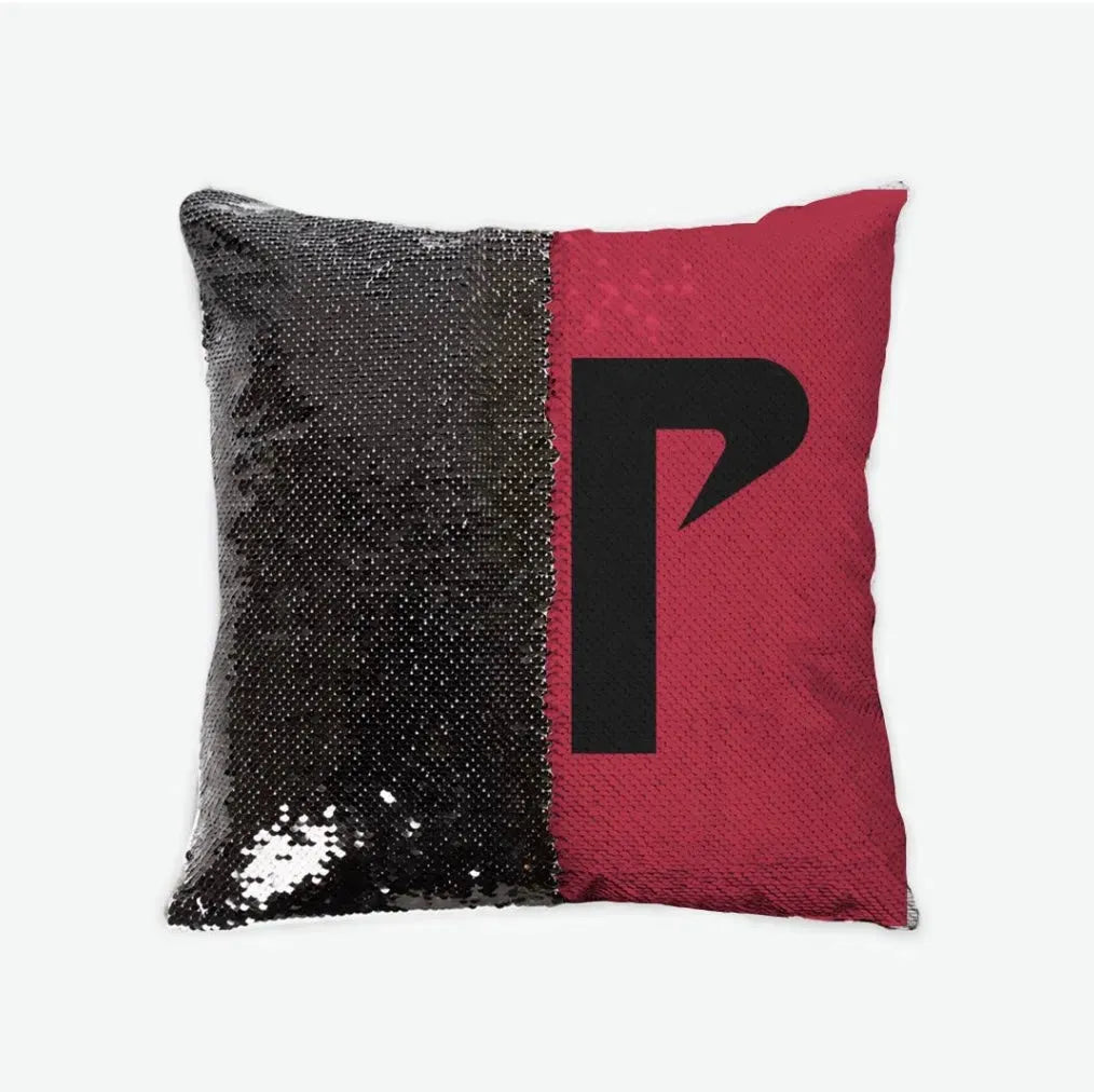 Austin Peay AP Sequin Pillow Cover Red Black Black Pillow Covers