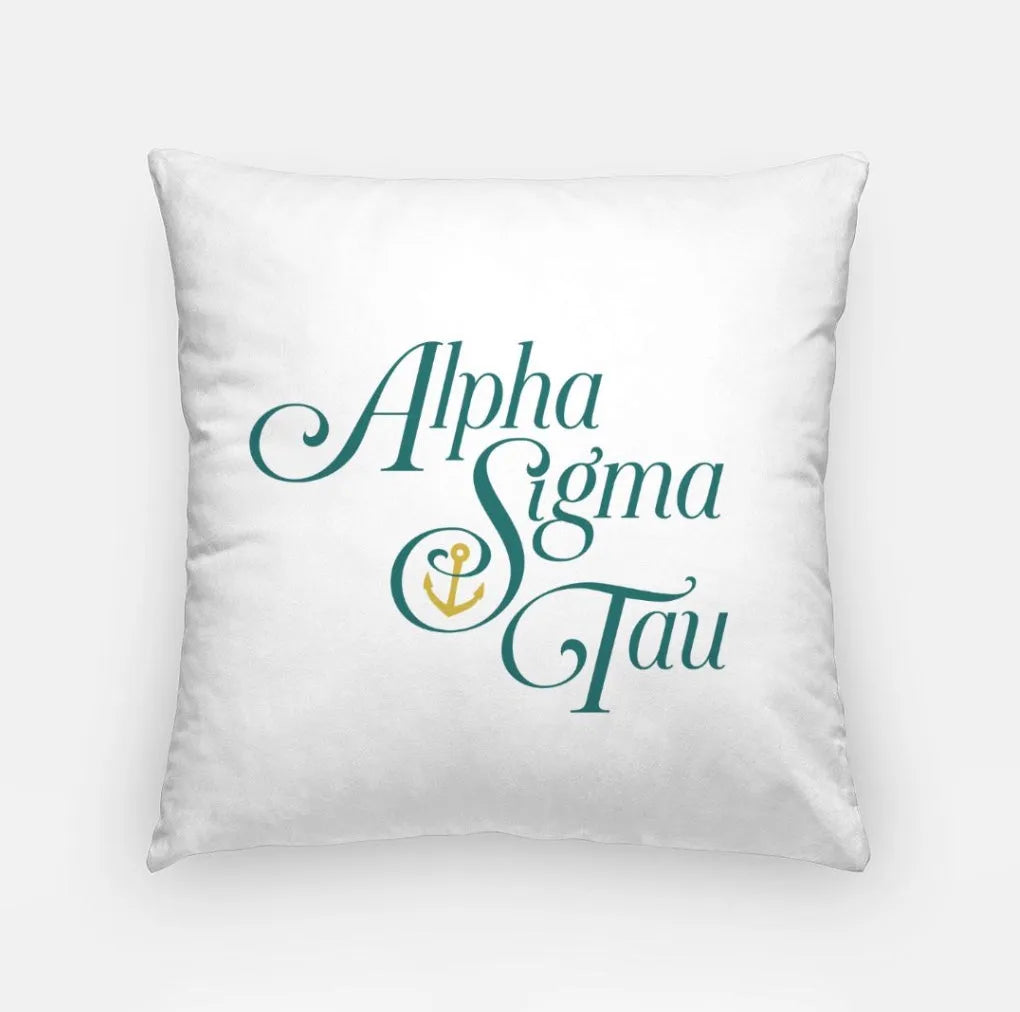 Alpha Sigma Tau Traditional Pillow Cover - 18 | Gifts and Dorm Decor