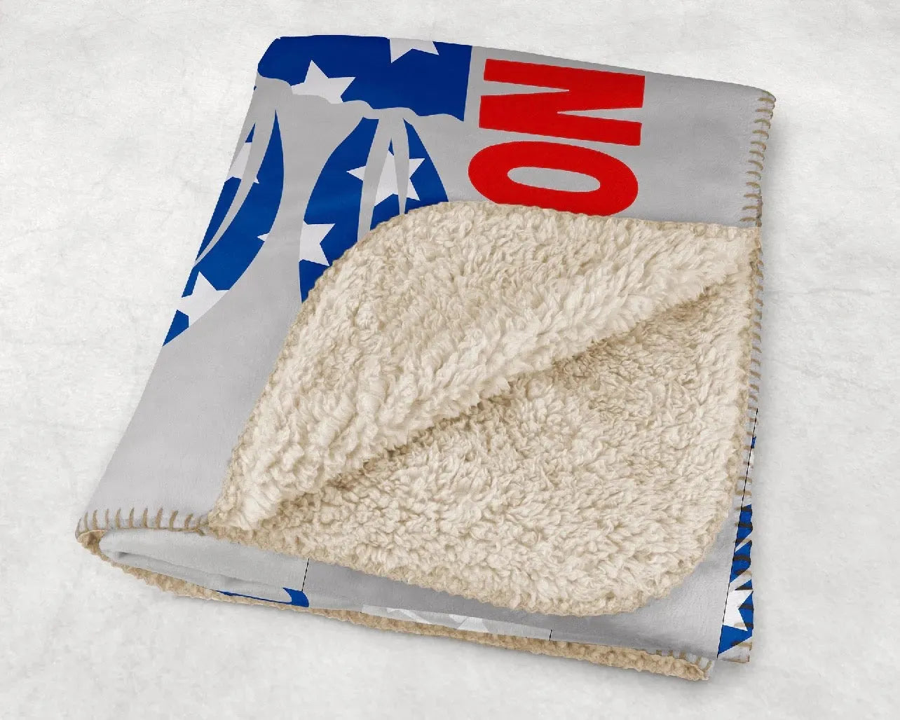 Alpha Phi XL 60x80 Sherpa Blanket - American Sunflower Throw Blankets