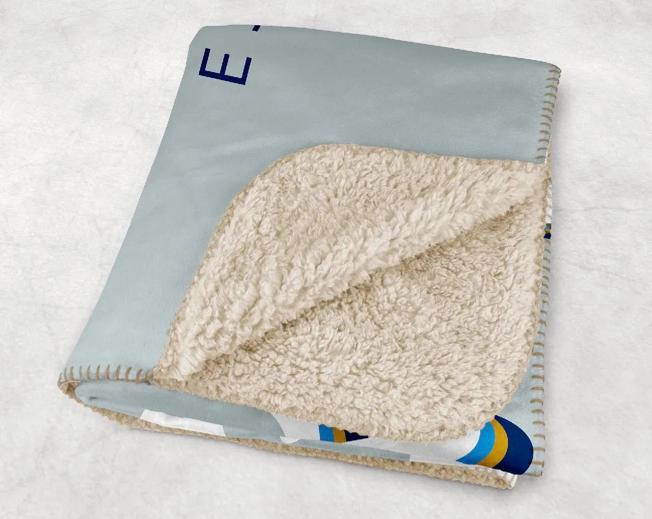 Kappa XL 60x80 Retro Sherpa Blanket Throw Blankets