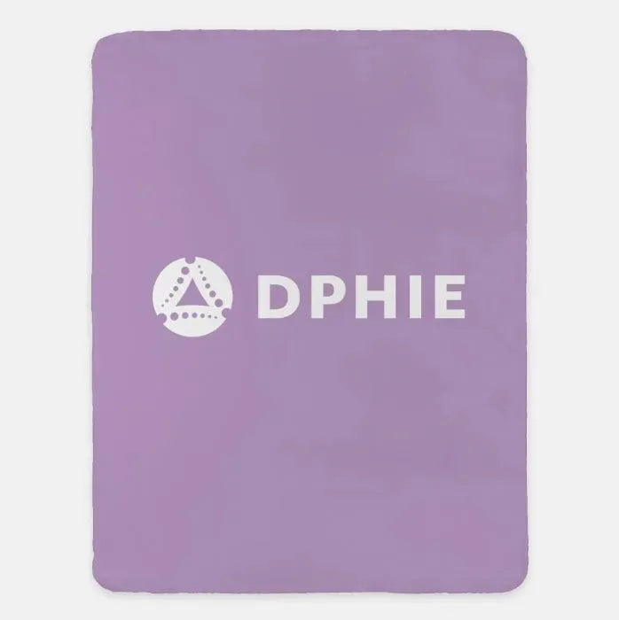 DPHIE XL 60x80 Sherpa Throw Blanket Light Purple Throw Blankets