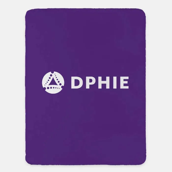 DPHIE XL 60x80 Sherpa Throw Blanket Purple Throw Blankets