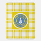 Philadelphia Ukrainian Nationals Sherpa Blanket - Plaid 60"x80" Gold Throw Blankets