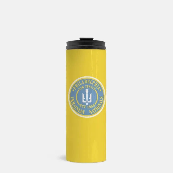 Philadelphia Ukrainian Nationals Thermal Tumbler - Traditional 16 oz. Gold Drinkware