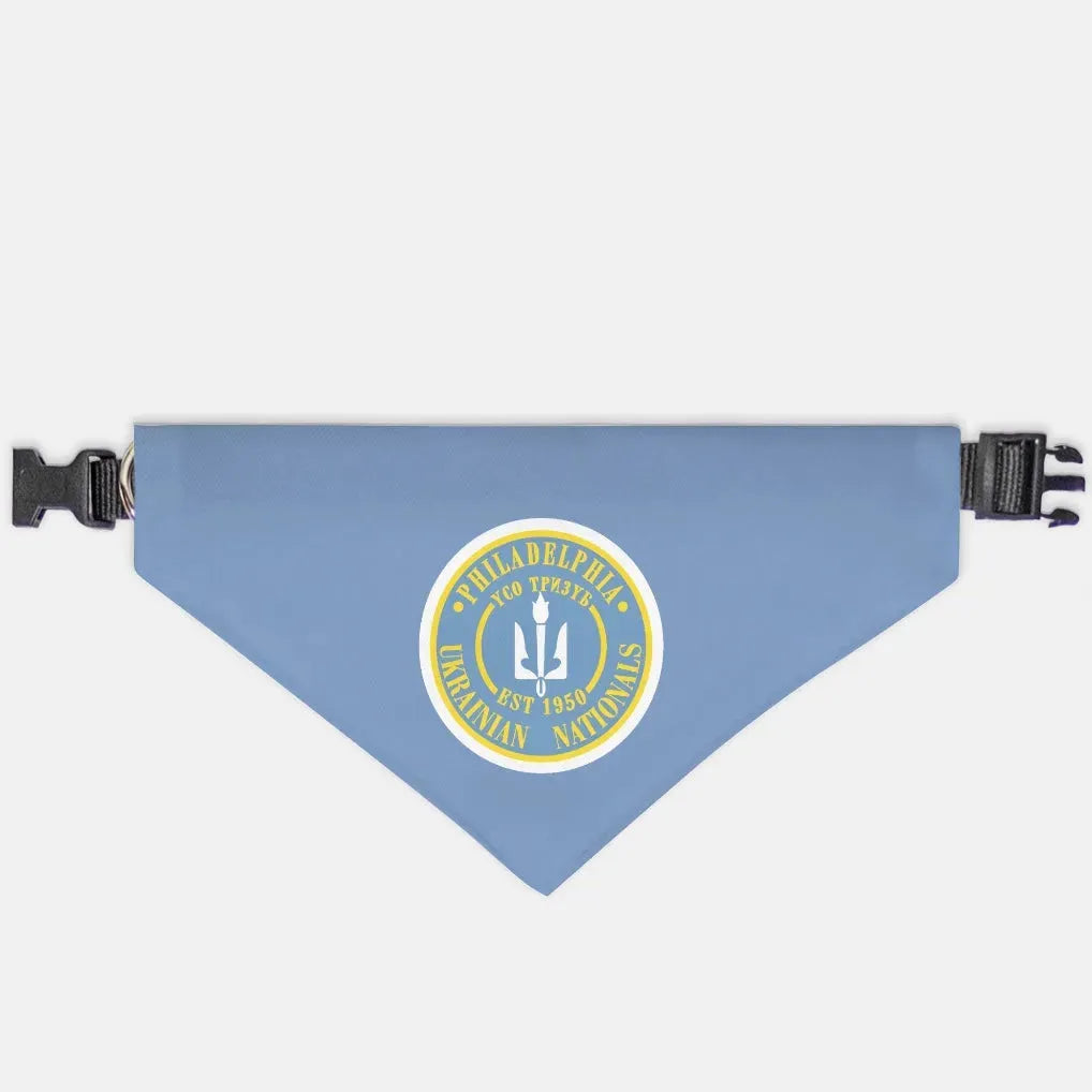 Philadelphia Ukrainian Nationals Blue Pet Bandana Large