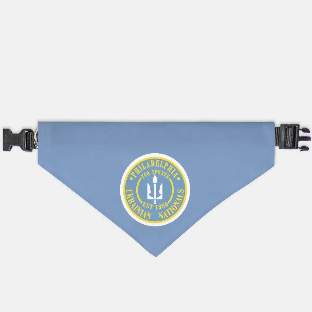 Philadelphia Ukrainian Nationals Blue Pet Bandana XL