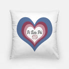 Pi Beta Phi Pillow Cover - Heart 18" | Official Merchandise and Decor | Festive Fit Home