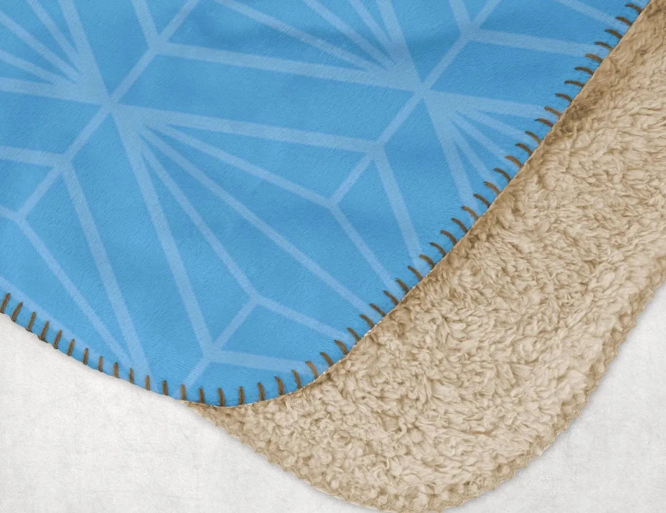 Alpha Delta Pi XL 60x80 Sherpa Throw Blanket - Midnight Horizon Diamond Throw Blankets