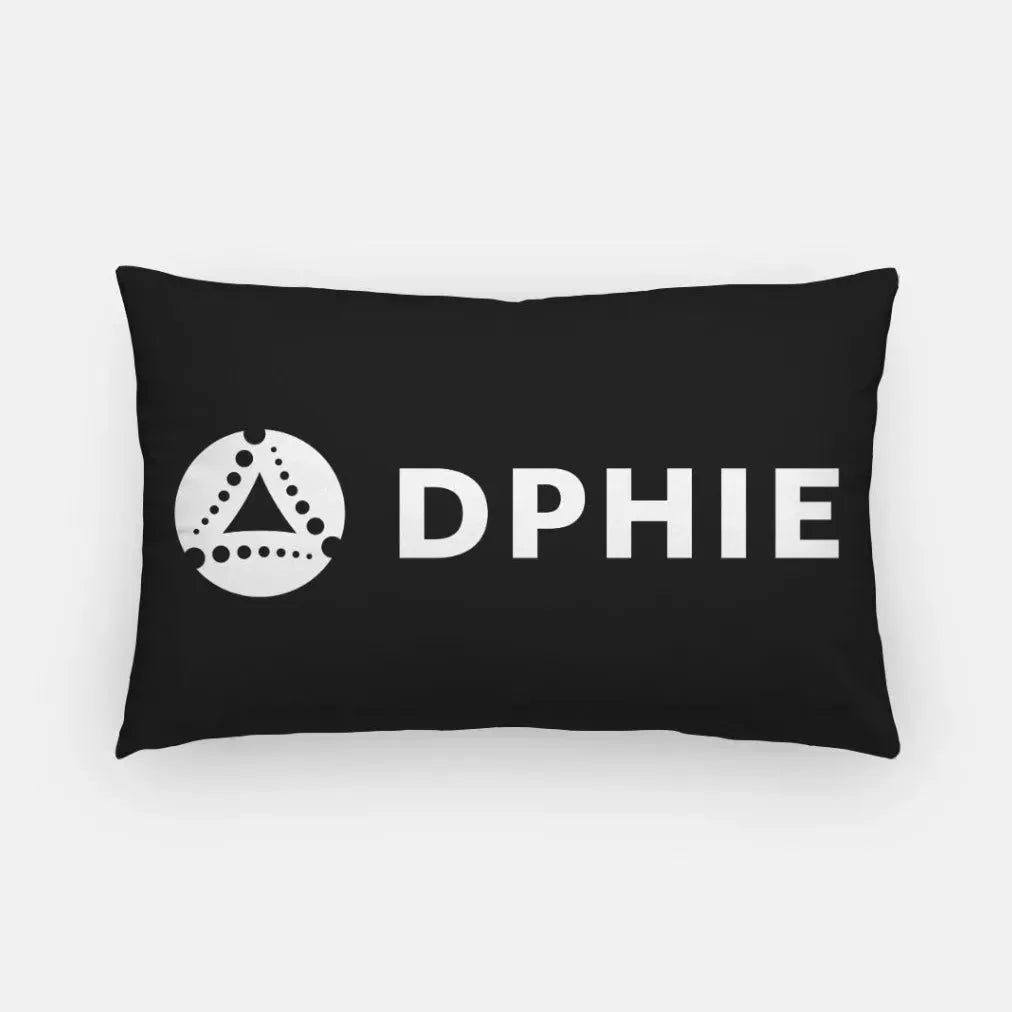 DPHIE Traditional Lumbar Pillow Cover Black Pillow Covers