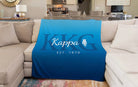 Kappa Kappa Gamma Sherpa Blanket - Gradient  60"x80" | Gifts and Decor | Festive Fit Home