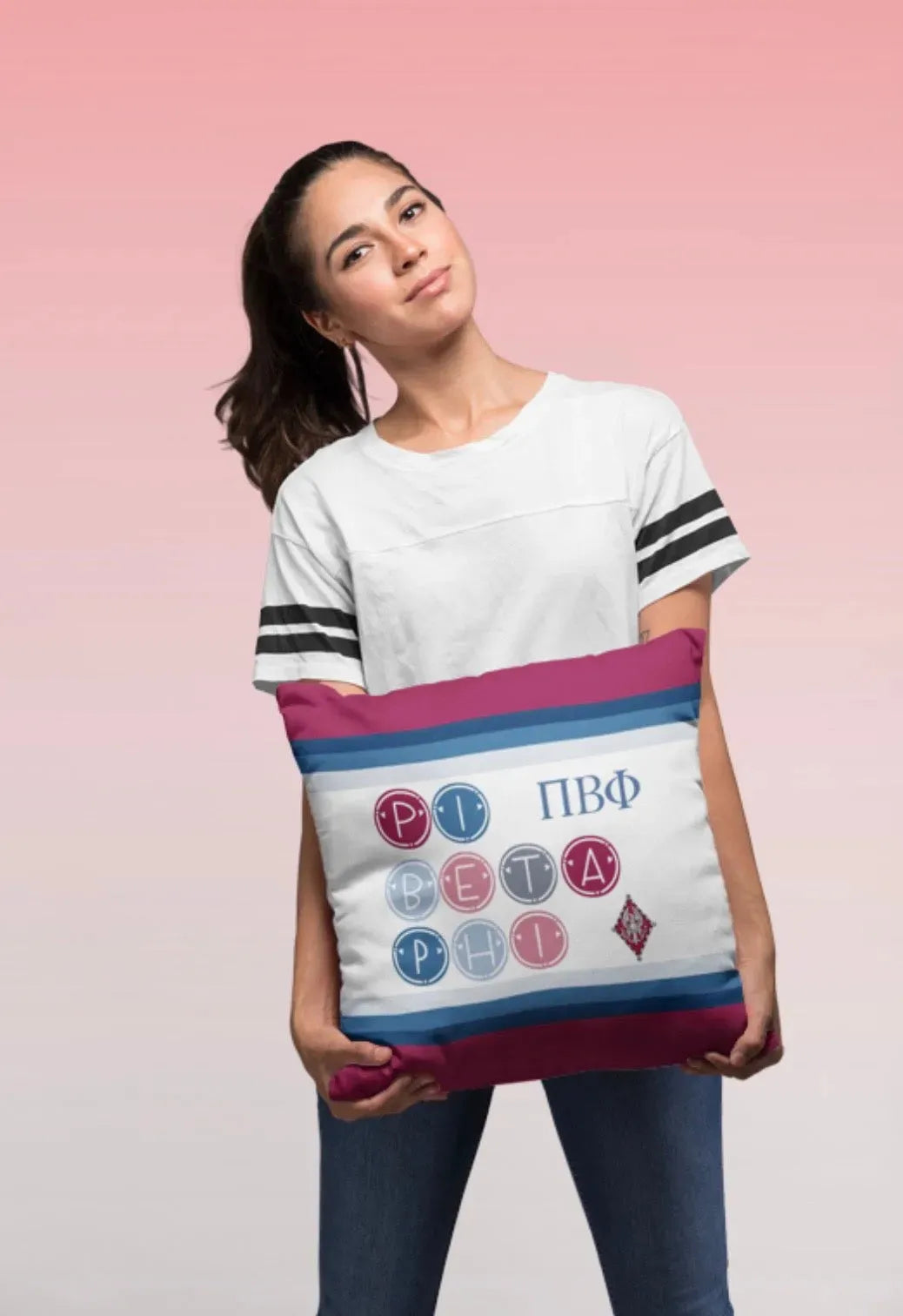 Pi Beta Phi 18" Throw Pillow Cover - Dots Pillow Covers