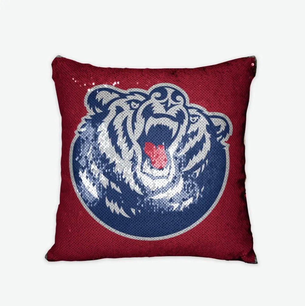 Belmont University Sequin Pillow Cover - Bruin | Bruins Gifts & Decor