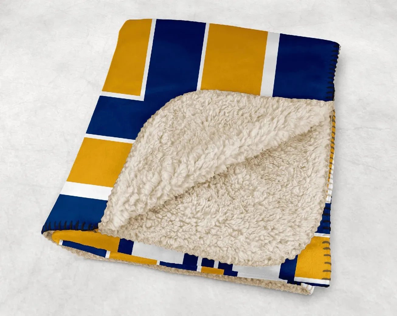 Kent State University XL 60x80 Sherpa Blanket - Geo Throw Blankets