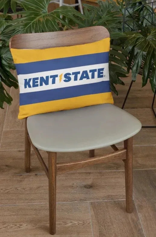 Kent State University Striped Lumbar Throw Pillow Cover Pillow Covers