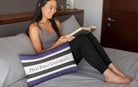 High Point University Striped Lumbar Throw Pillow | Gifts and Decor | Campus Greek Fit