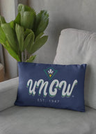 UNCW Lumbar Throw Pillow Cover - Retro Letters | Gifts and Decor | Festive Fit Home