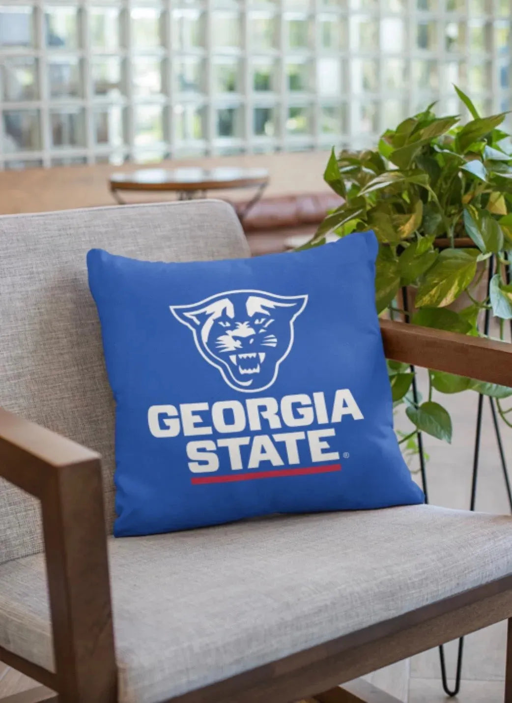 Georgia State 18" Throw Pillow Cover - Classic Blue Pillow Covers