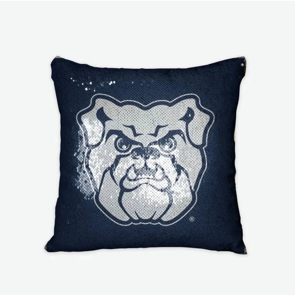 Butler Bulldog Sequin Pillow Cover Pillow Covers