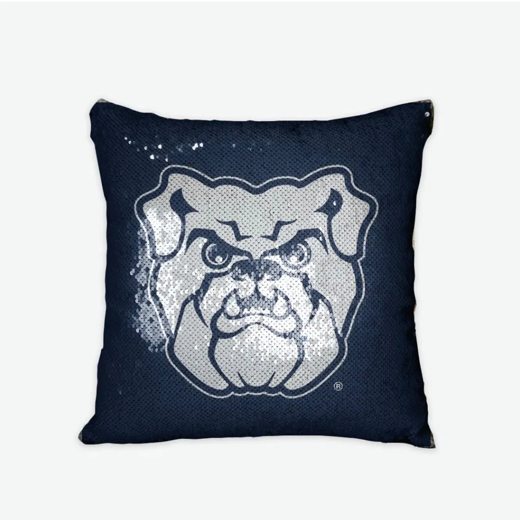 Butler Bulldog Sequin Pillow Cover | Official Merch | Gifts & Decor